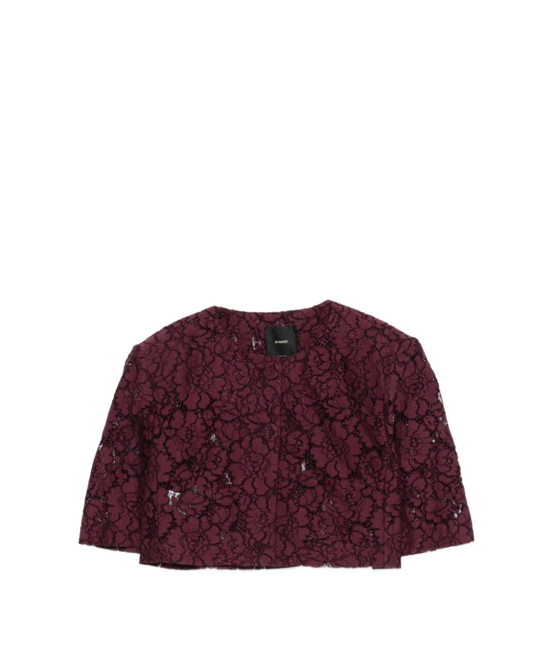 PINKO Бордовый полиамидовый жакет/пиджак, фото 1