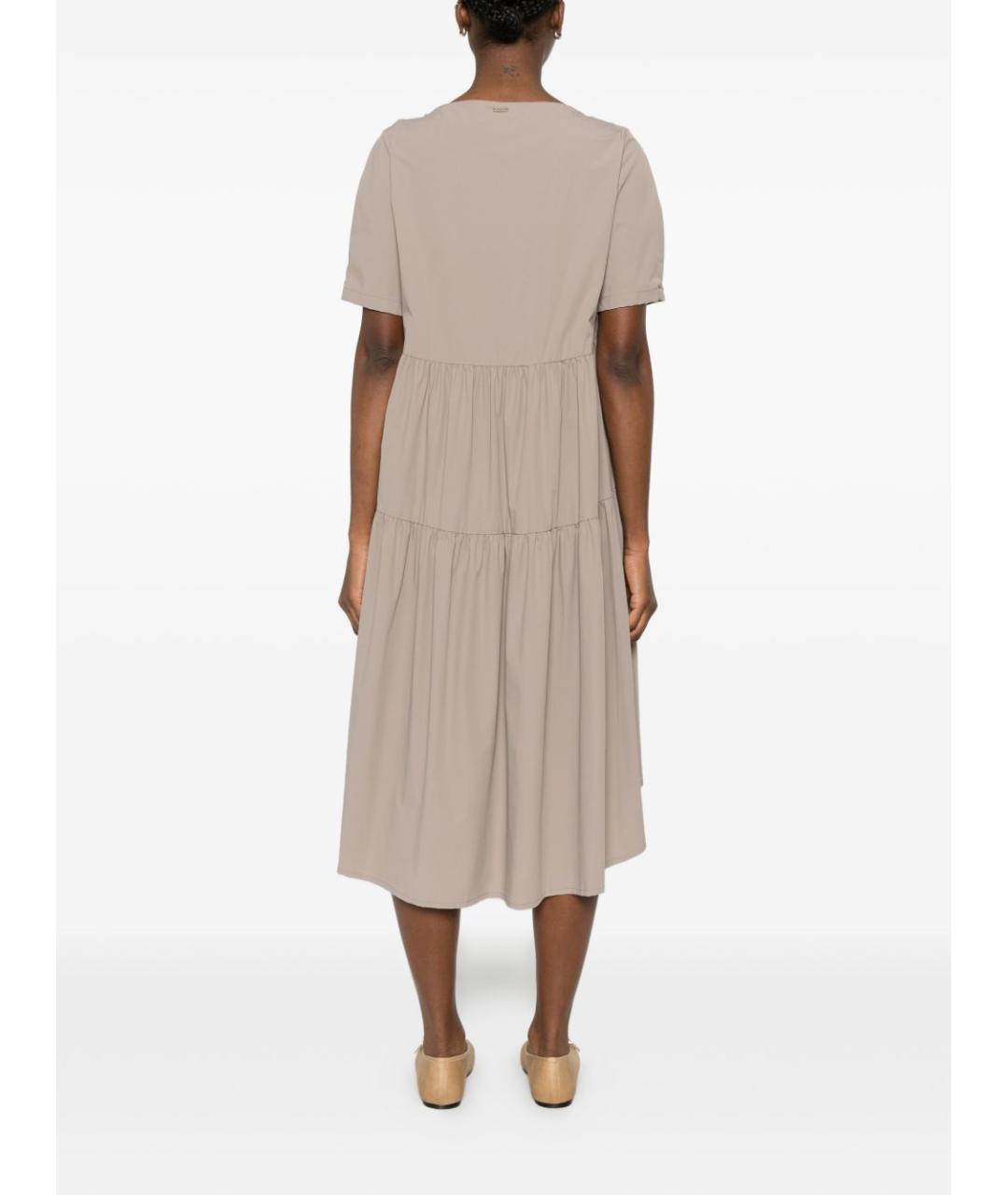 HERNO Серое повседневное платье, фото 4