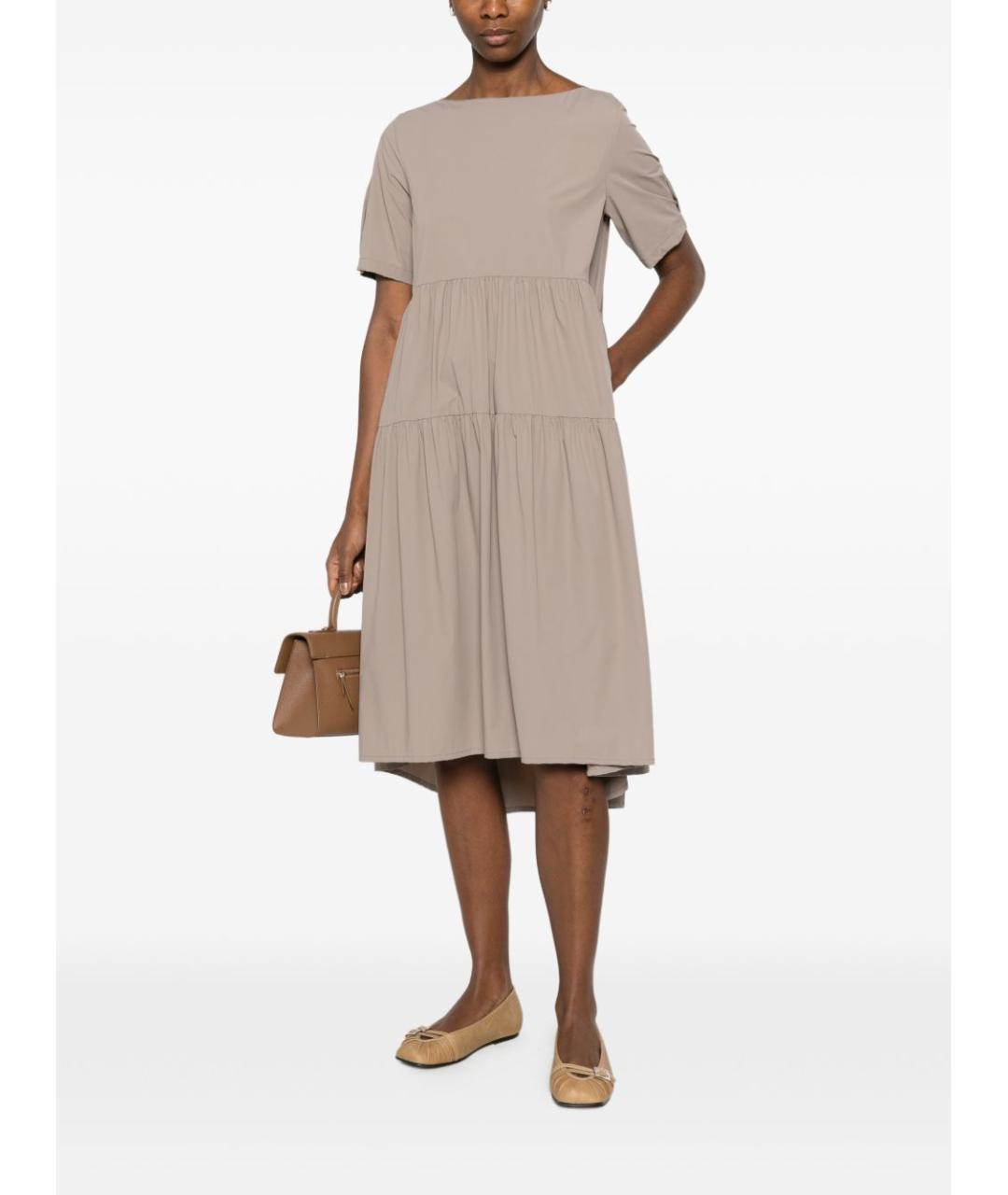 HERNO Серое повседневное платье, фото 5