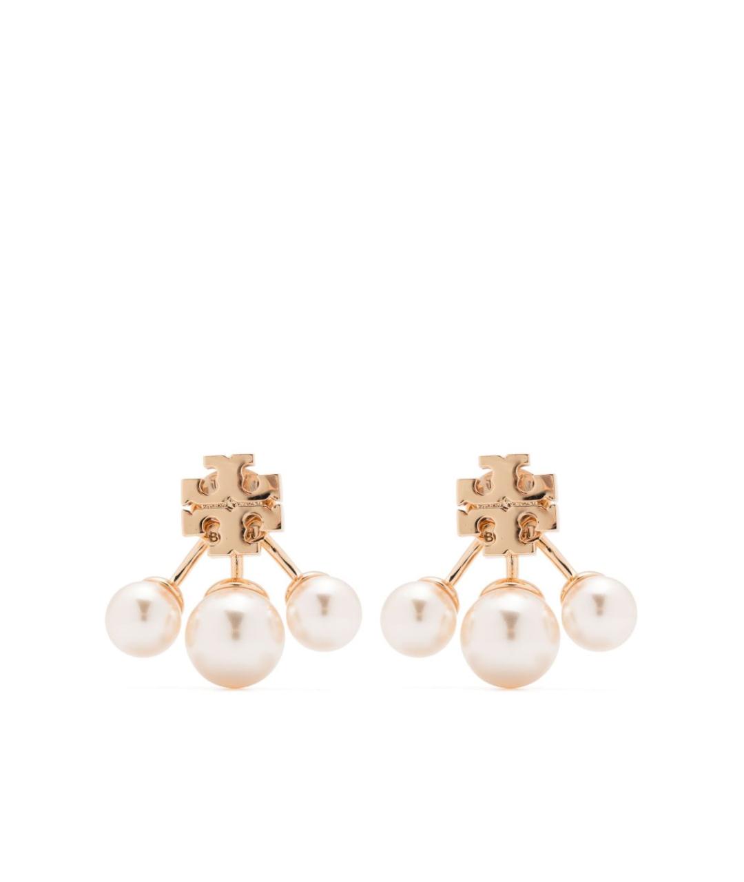 TORY BURCH Золотые металлические серьги, фото 3