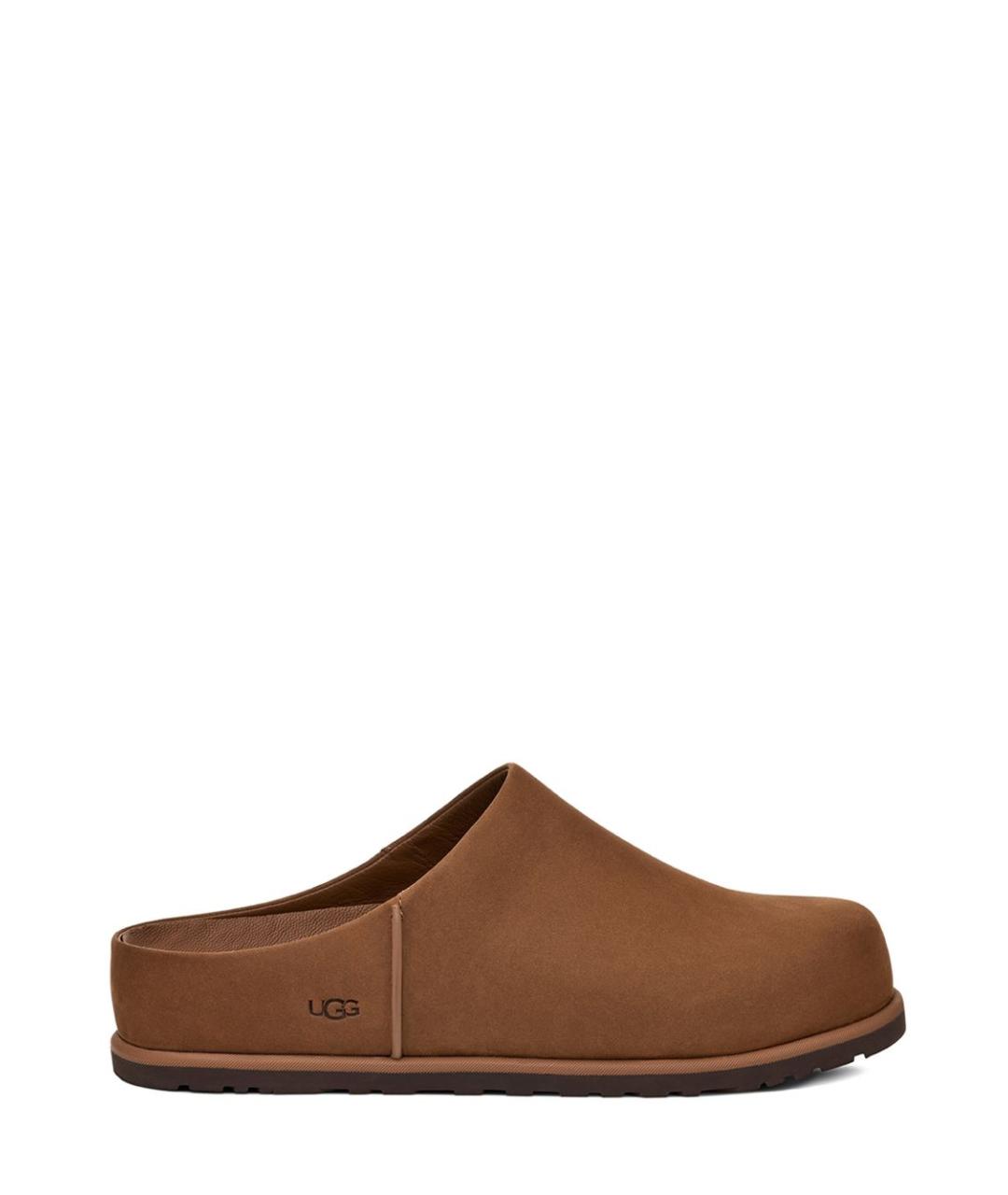 UGG AUSTRALIA Коричневые кожаные сандалии, фото 2