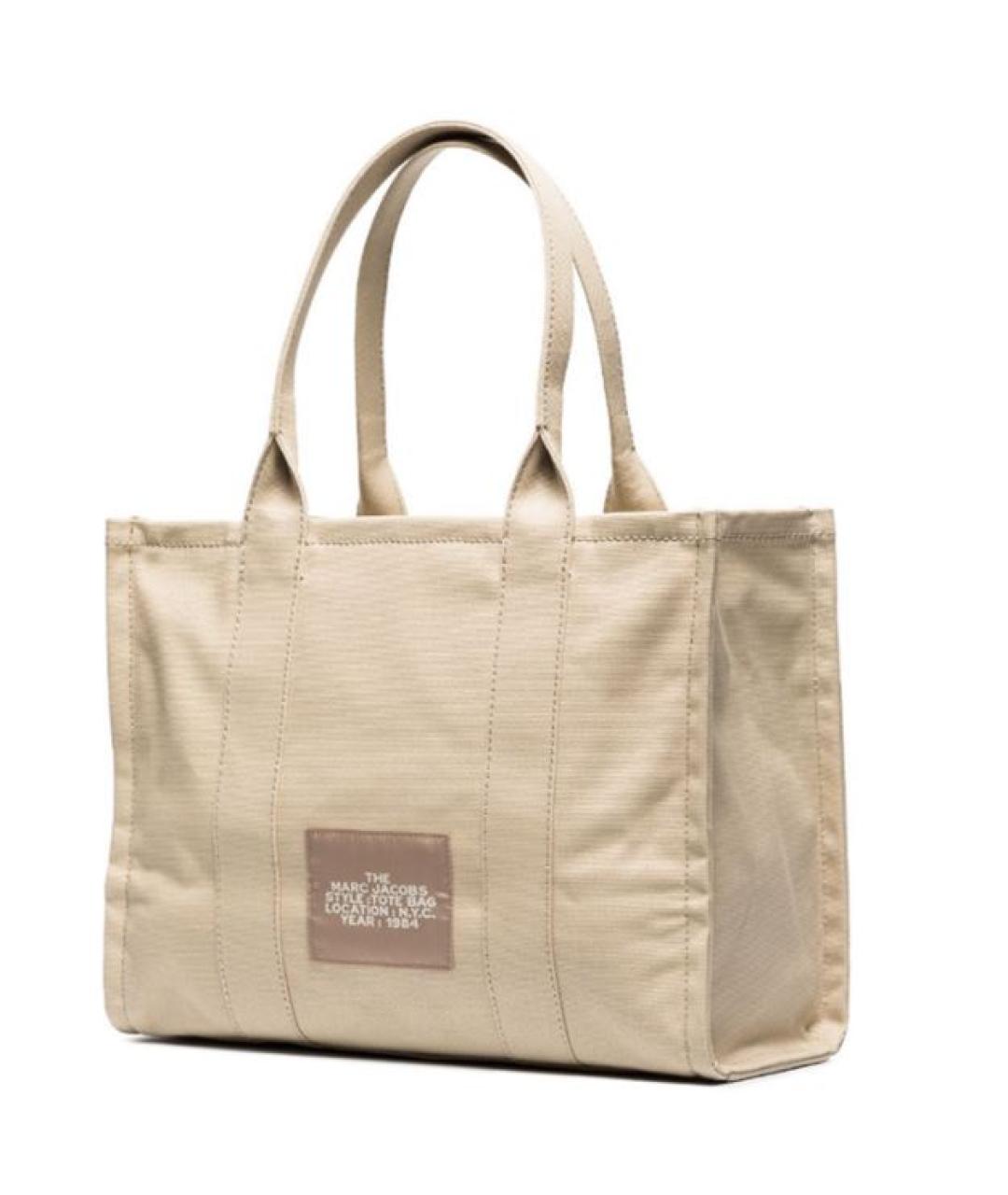 MARC JACOBS Бежевая хлопковая сумка тоут, фото 2