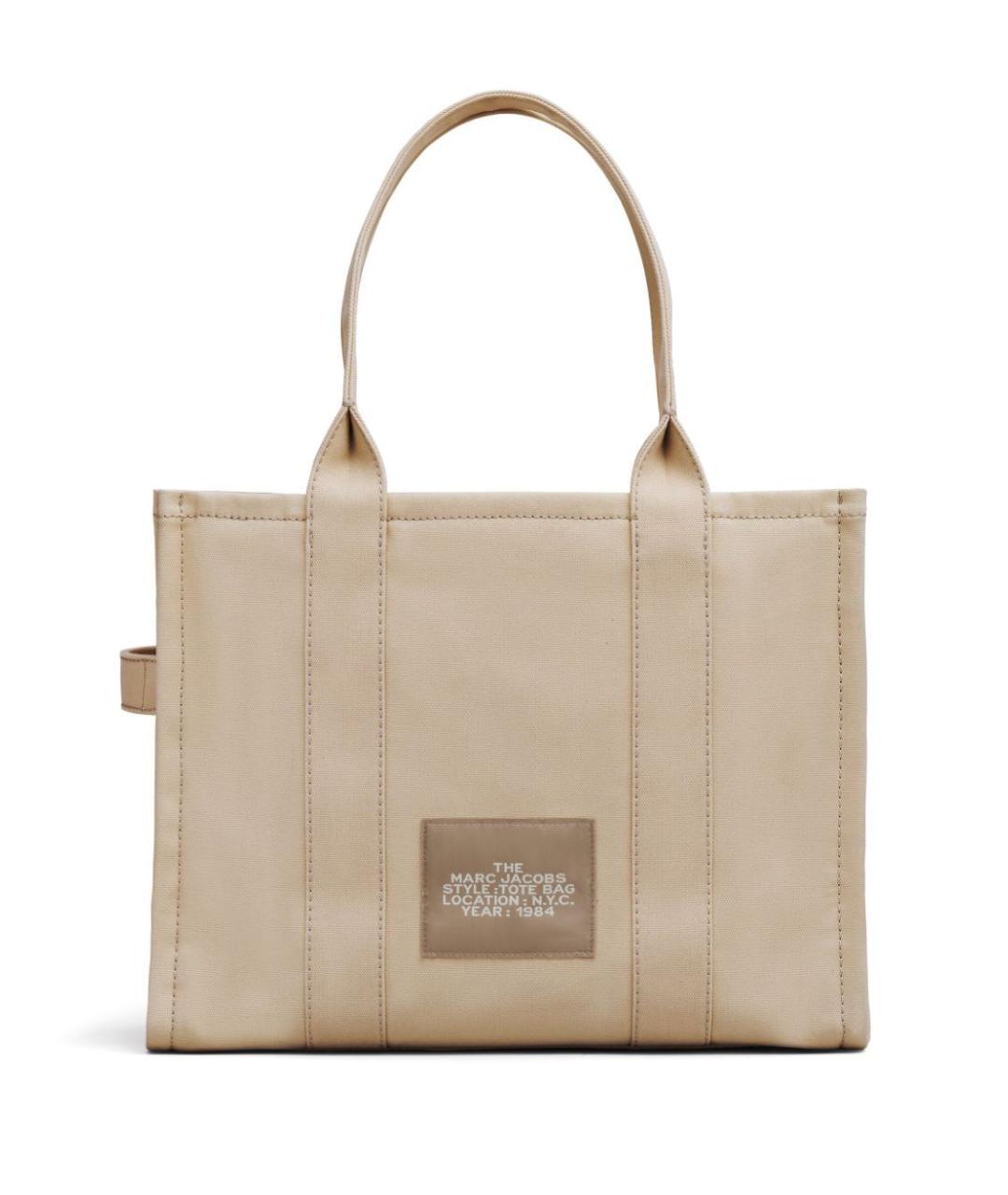 MARC JACOBS Бежевая хлопковая сумка тоут, фото 4