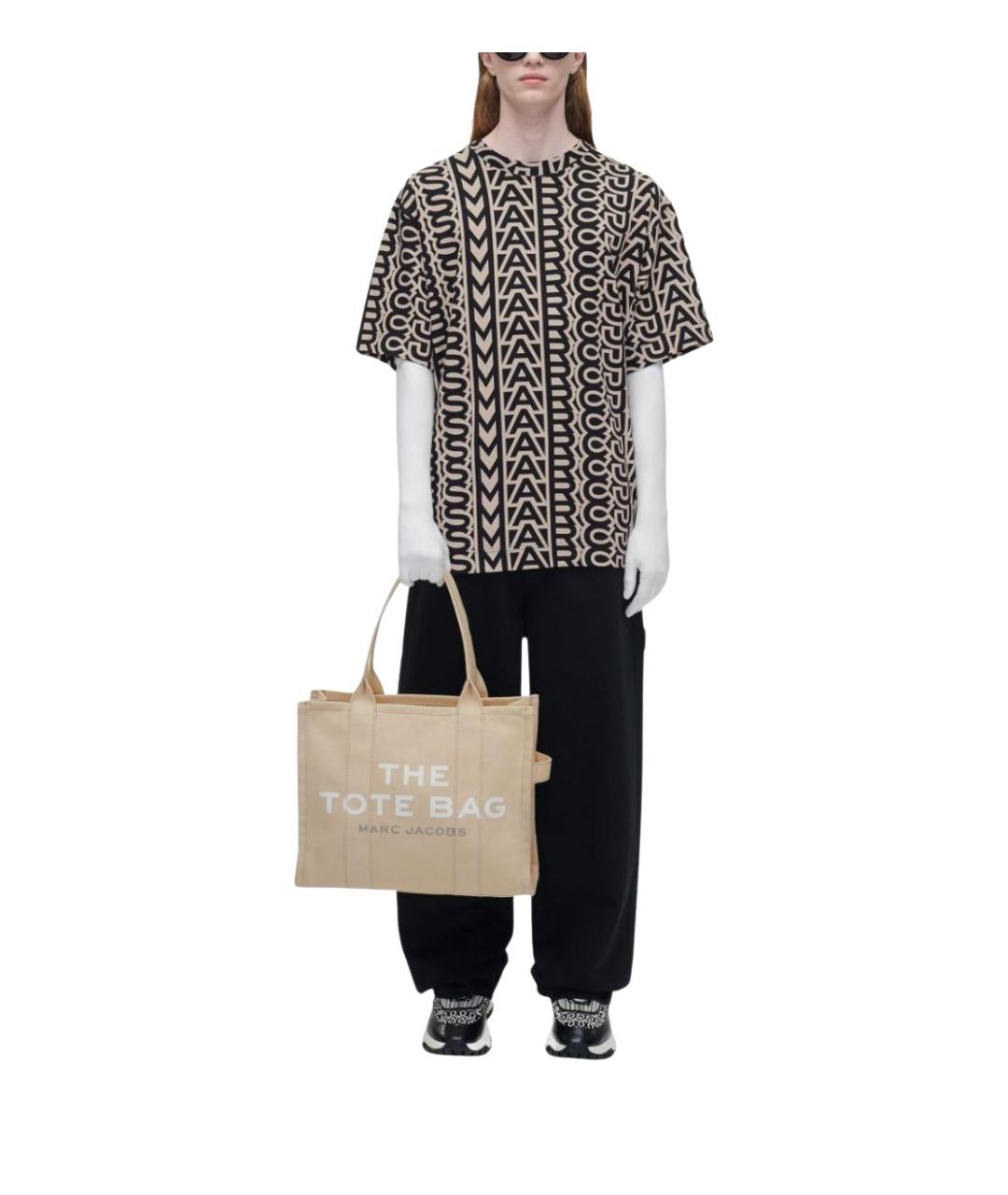 MARC JACOBS Бежевая хлопковая сумка тоут, фото 9