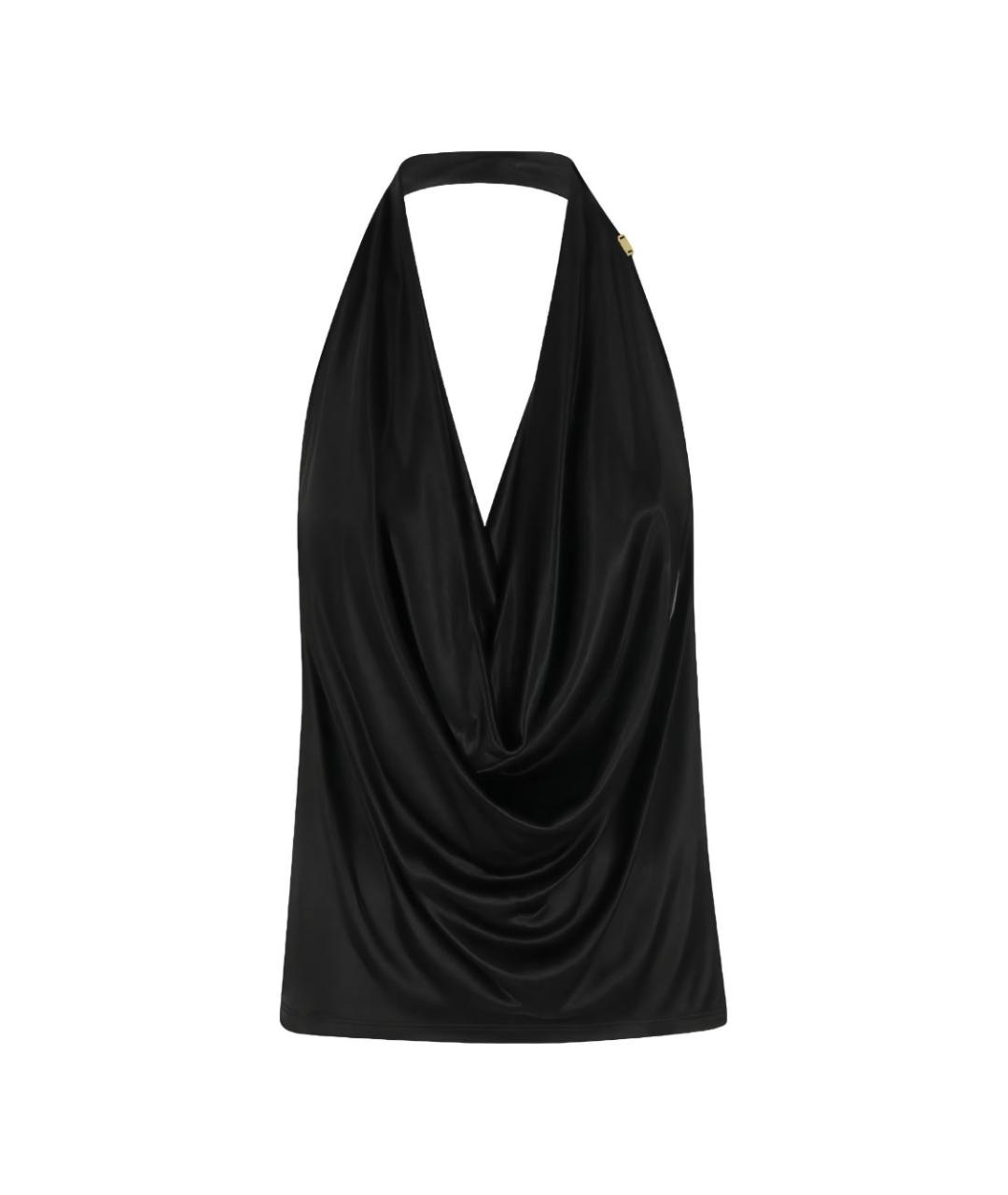ELISABETTA FRANCHI Черная майка, фото 3