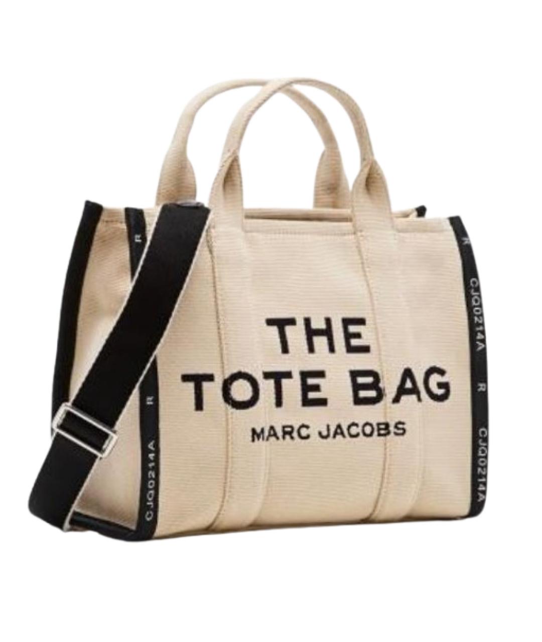 MARC JACOBS Бежевая хлопковая сумка тоут, фото 2