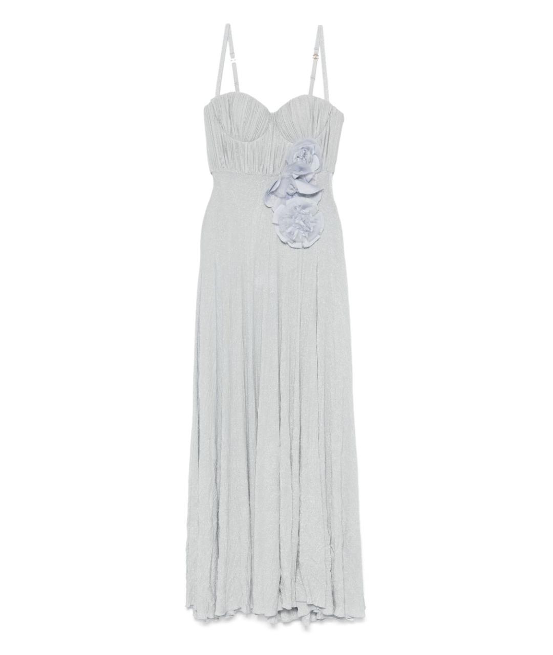 ELISABETTA FRANCHI Голубое вискозное вечернее платье, фото 1