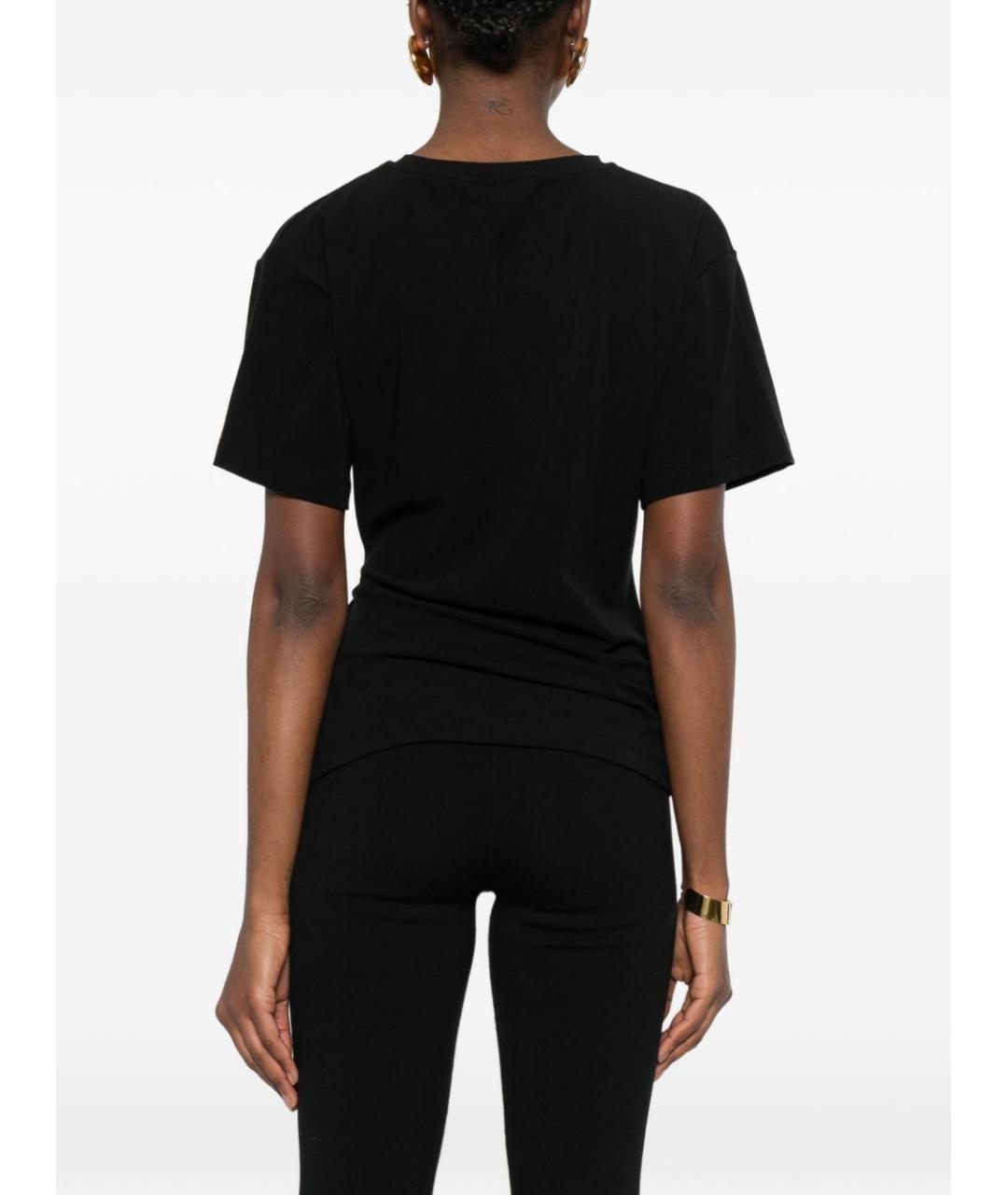 PINKO Черная хлопковая футболка, фото 3
