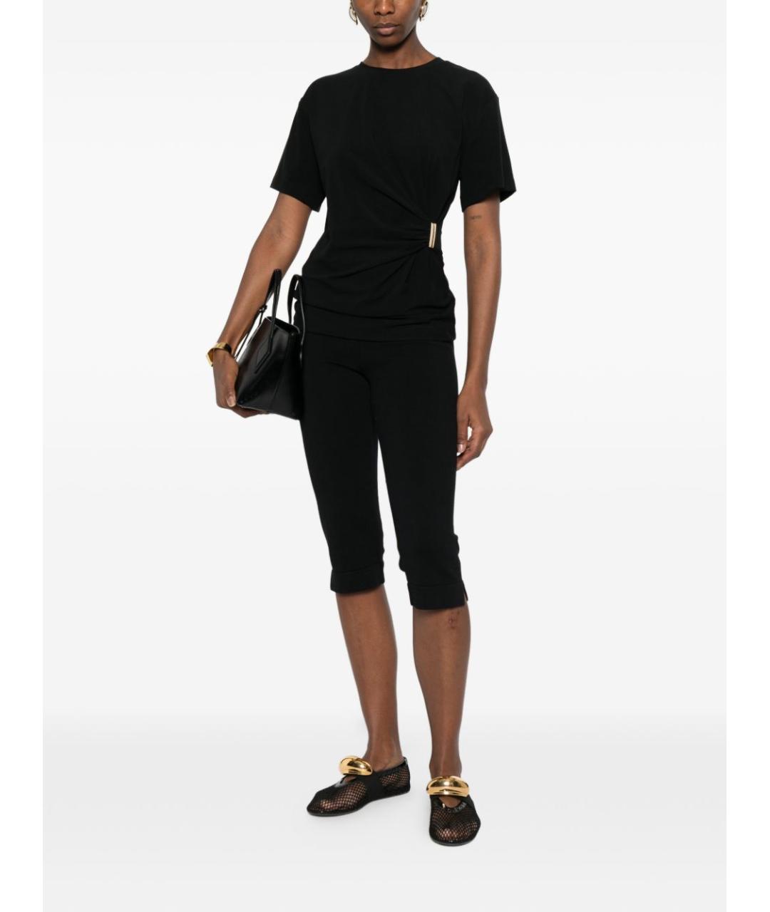 PINKO Черная хлопковая футболка, фото 5