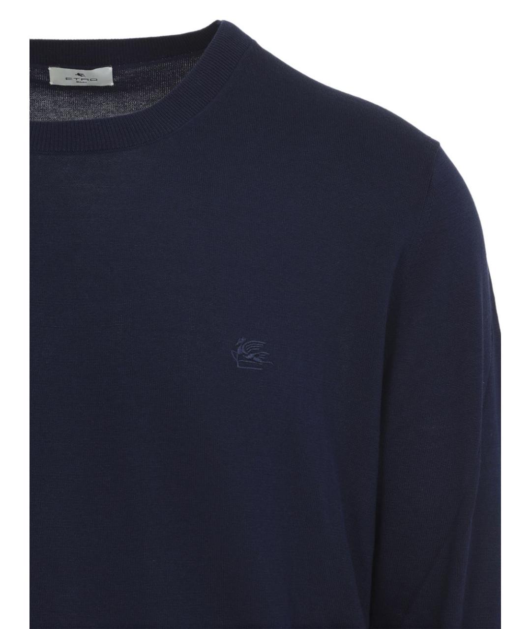 ETRO Синий хлопковый джемпер / свитер, фото 2