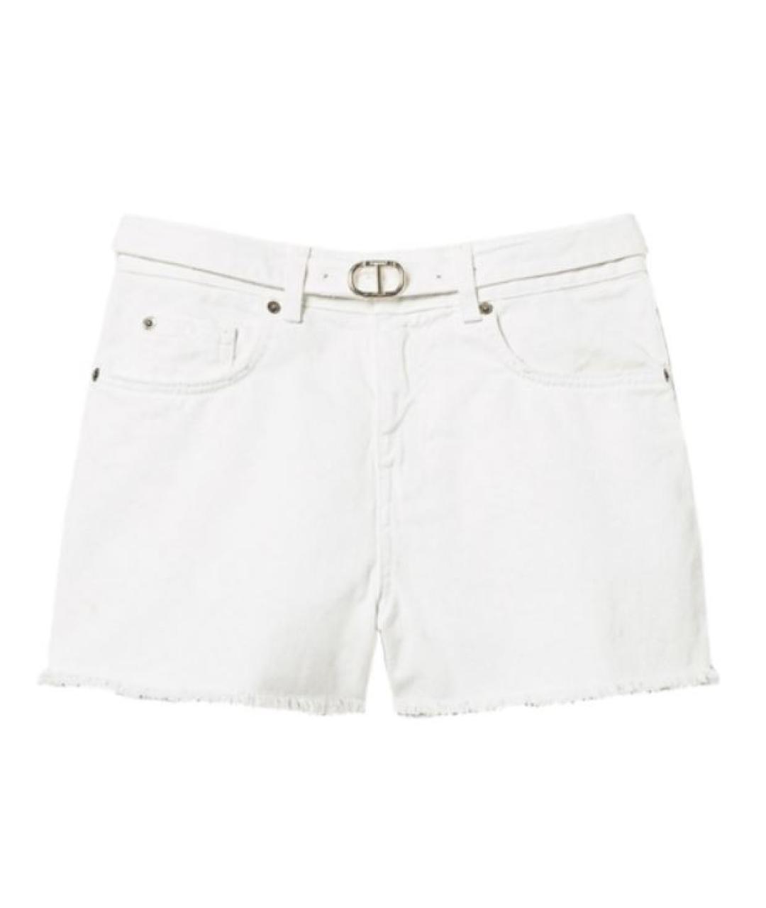 TWIN-SET Белые хлопковые шорты, фото 6