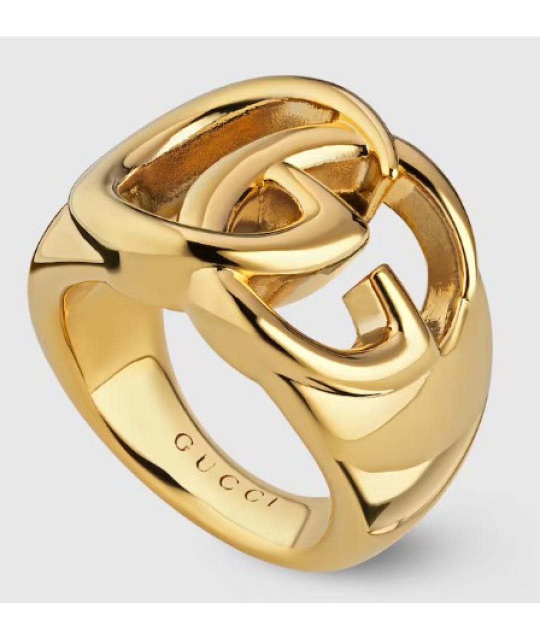 GUCCI Золотое латунное кольцо, фото 3