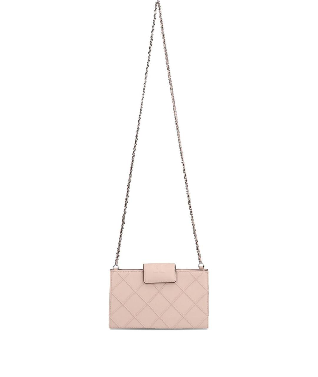 TORY BURCH Розовая кожаная сумка через плечо, фото 1