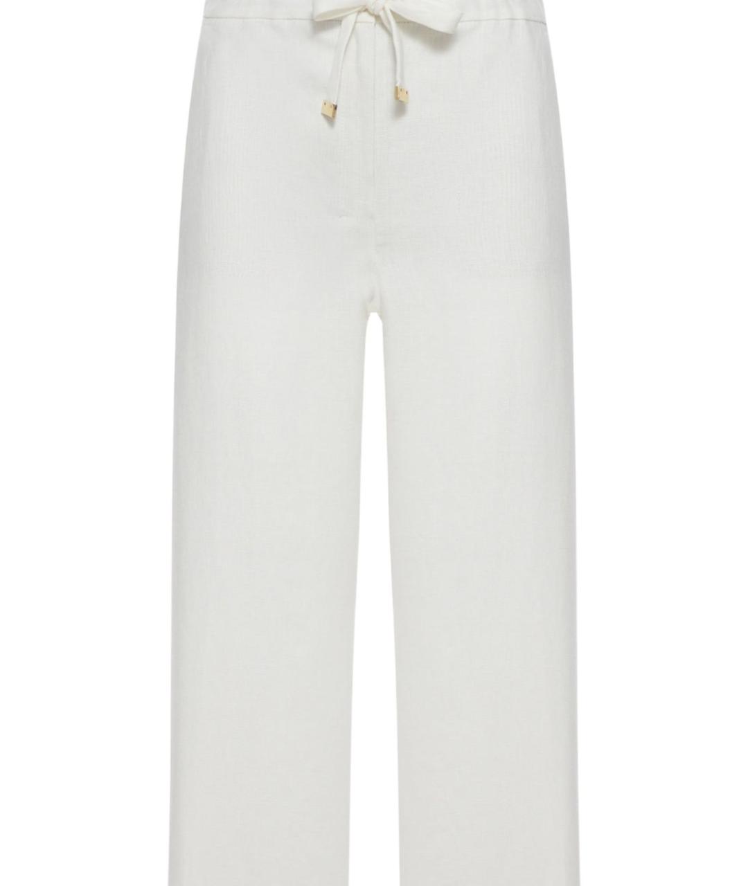 MAX MARA Белые прямые брюки, фото 2