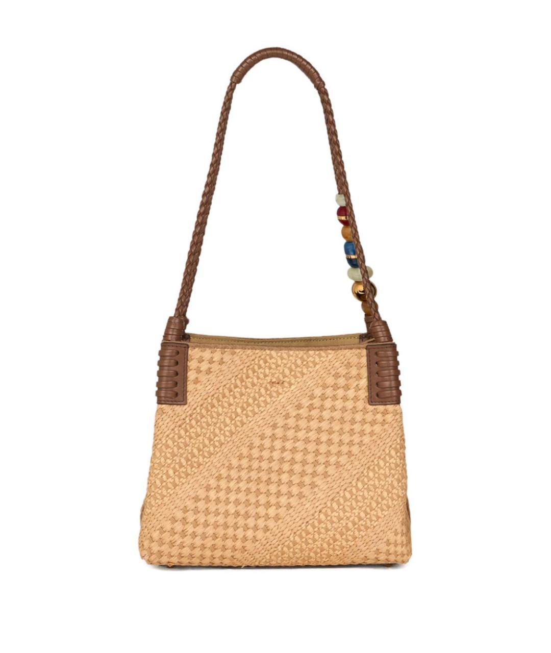 ETRO Бежевая пелетеная сумка через плечо, фото 5