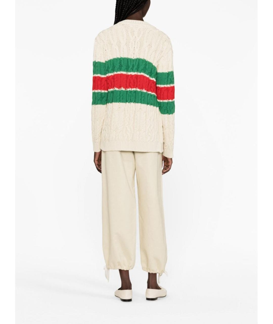 GUCCI Бежевый хлопковый кардиган, фото 2