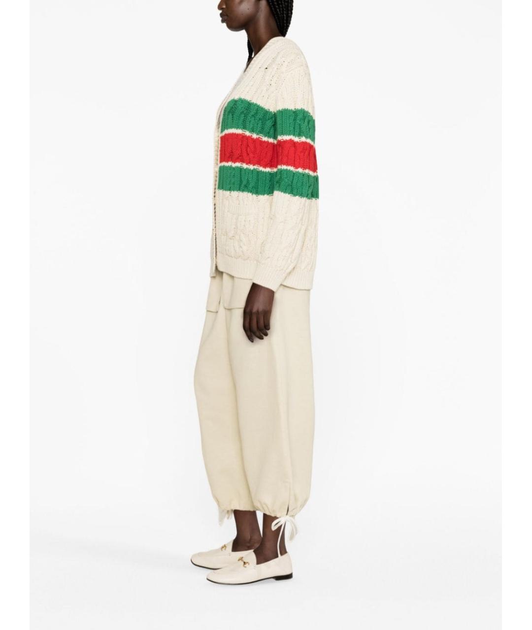 GUCCI Бежевый хлопковый кардиган, фото 4