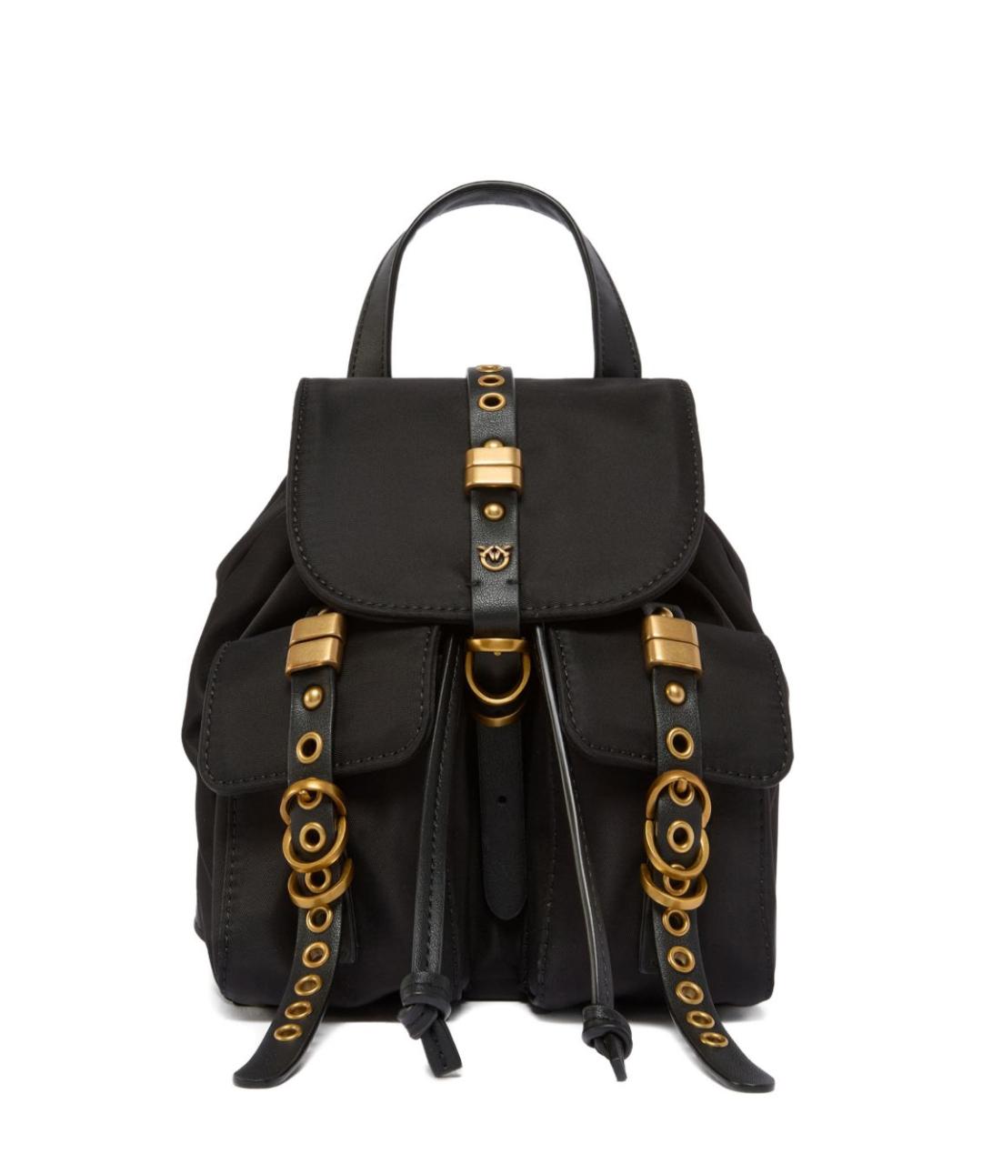 PINKO Черный тканевый рюкзак, фото 1