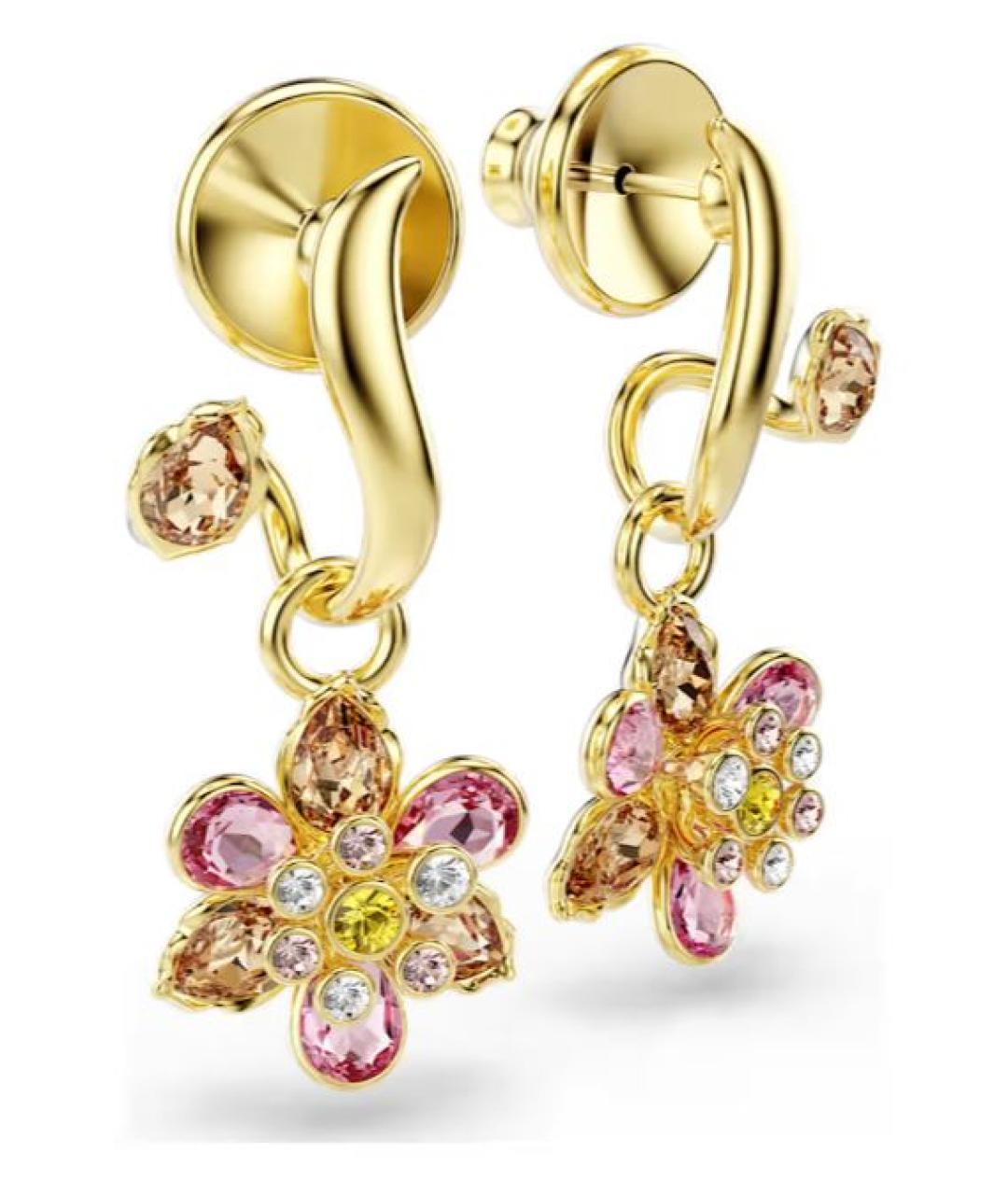 SWAROVSKI Золотые серьги, фото 2