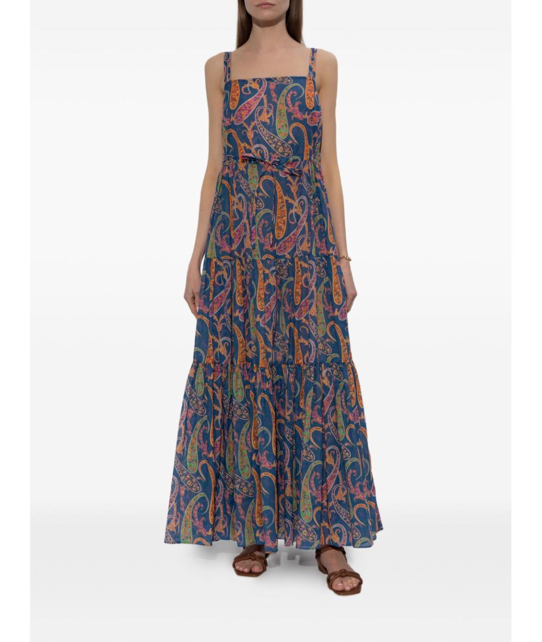 ETRO Мульти хлопковое повседневное платье, фото 3