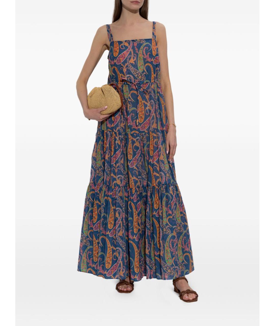 ETRO Мульти хлопковое повседневное платье, фото 5