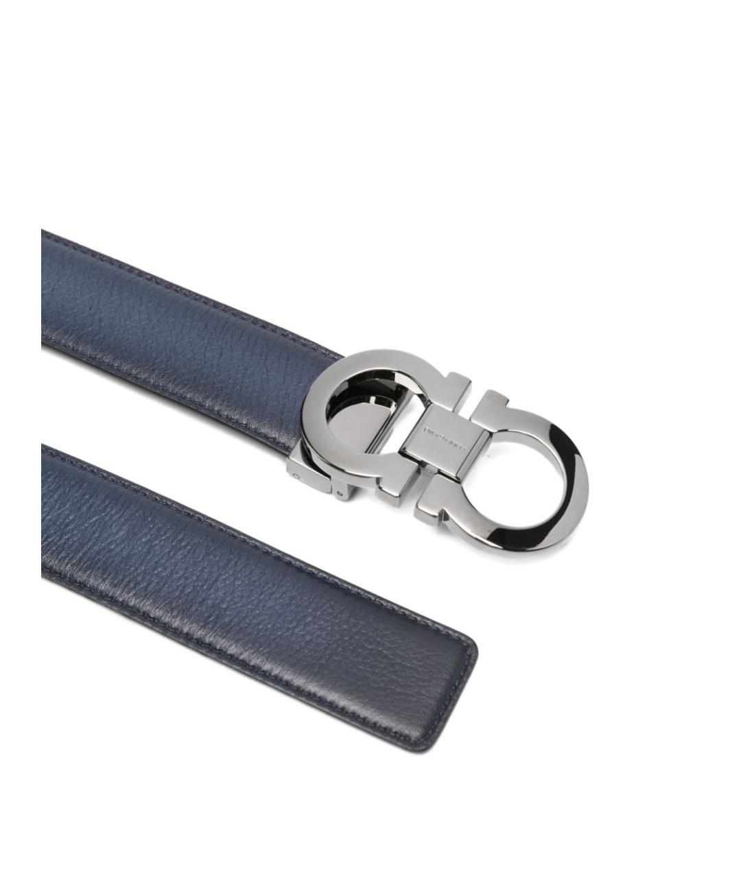 FERRAGAMO Черный кожаный ремень, фото 2