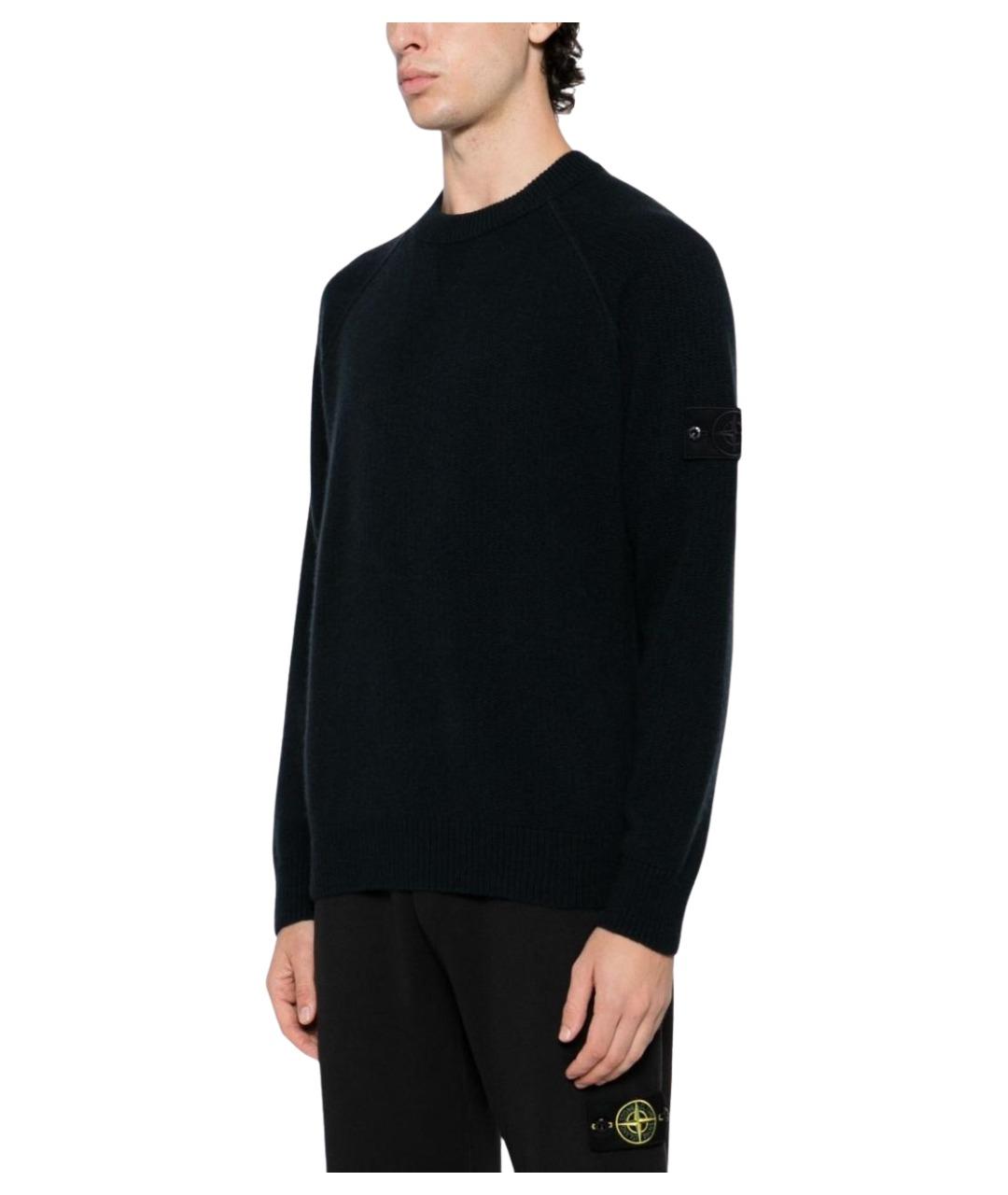 STONE ISLAND Синий кашемировый джемпер / свитер, фото 6