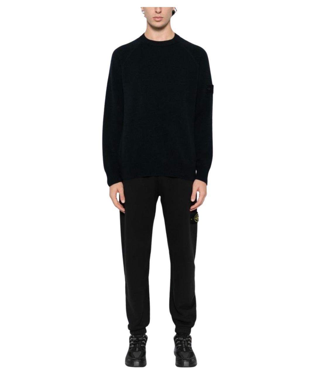 STONE ISLAND Синий кашемировый джемпер / свитер, фото 4