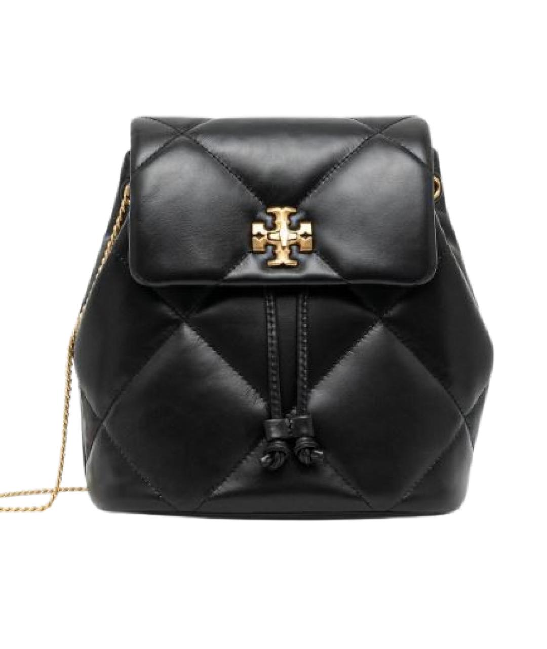 TORY BURCH Черный кожаный рюкзак, фото 3