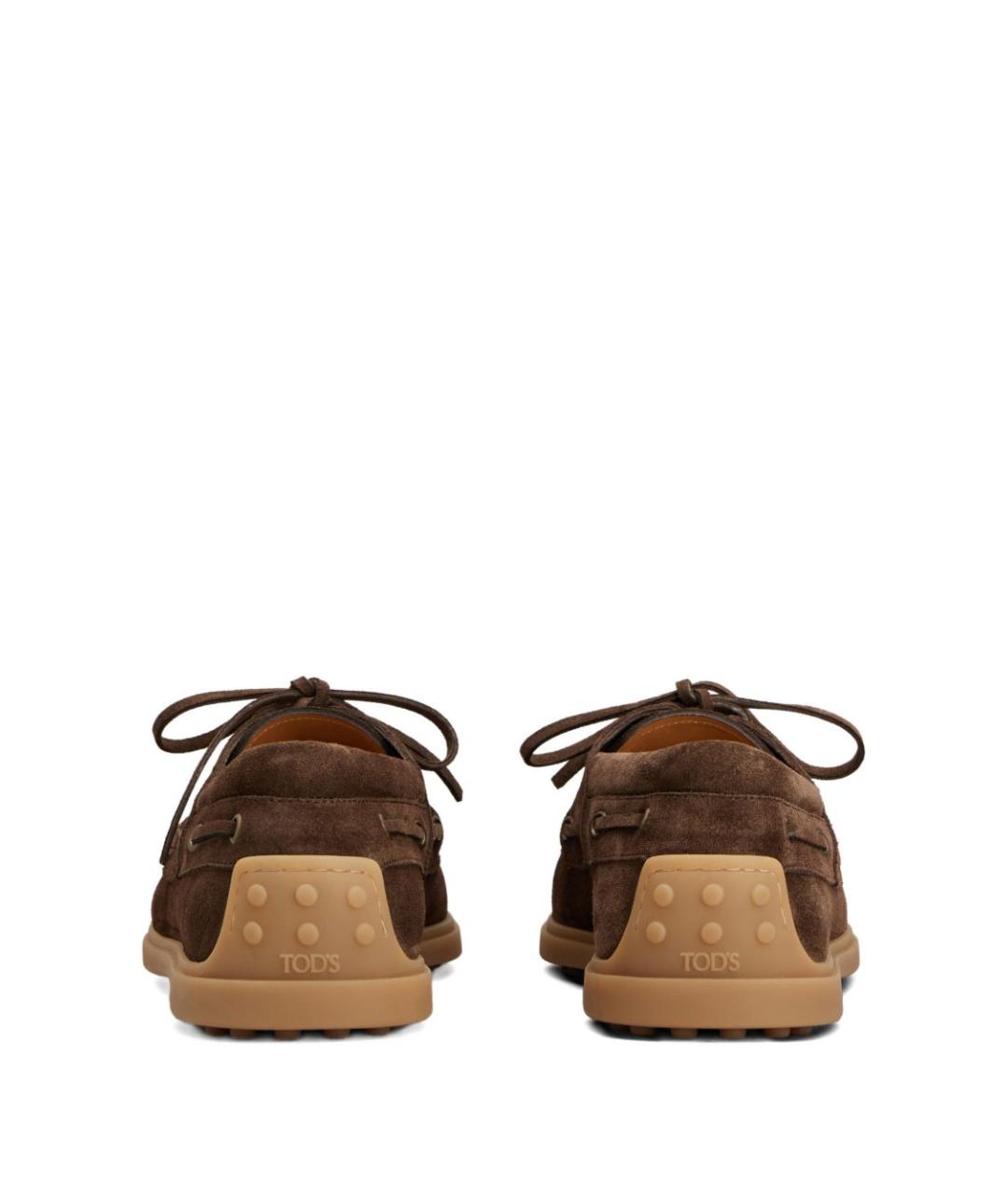 TOD'S Коричневые замшевые мокасины, фото 2