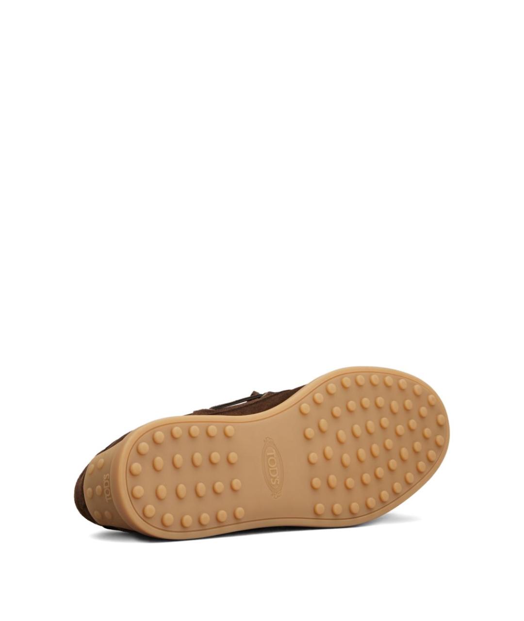 TOD'S Коричневые замшевые мокасины, фото 3