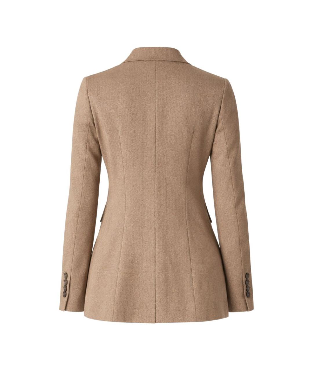 CIRCOLO 1901 Коричневый хлопковый жакет/пиджак, фото 2