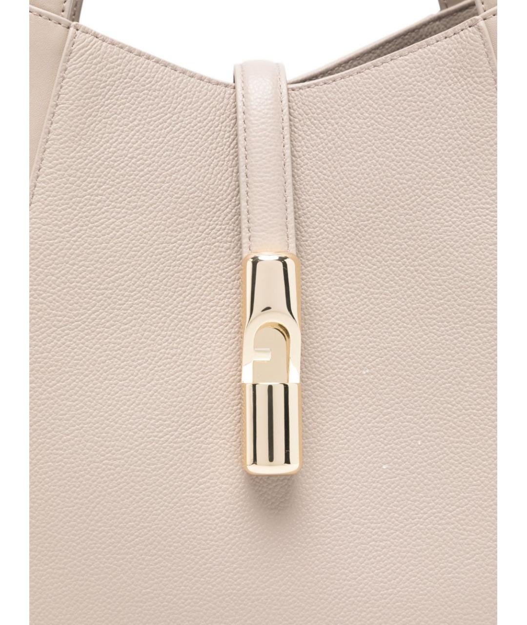 FURLA Серая кожаная сумка тоут, фото 5