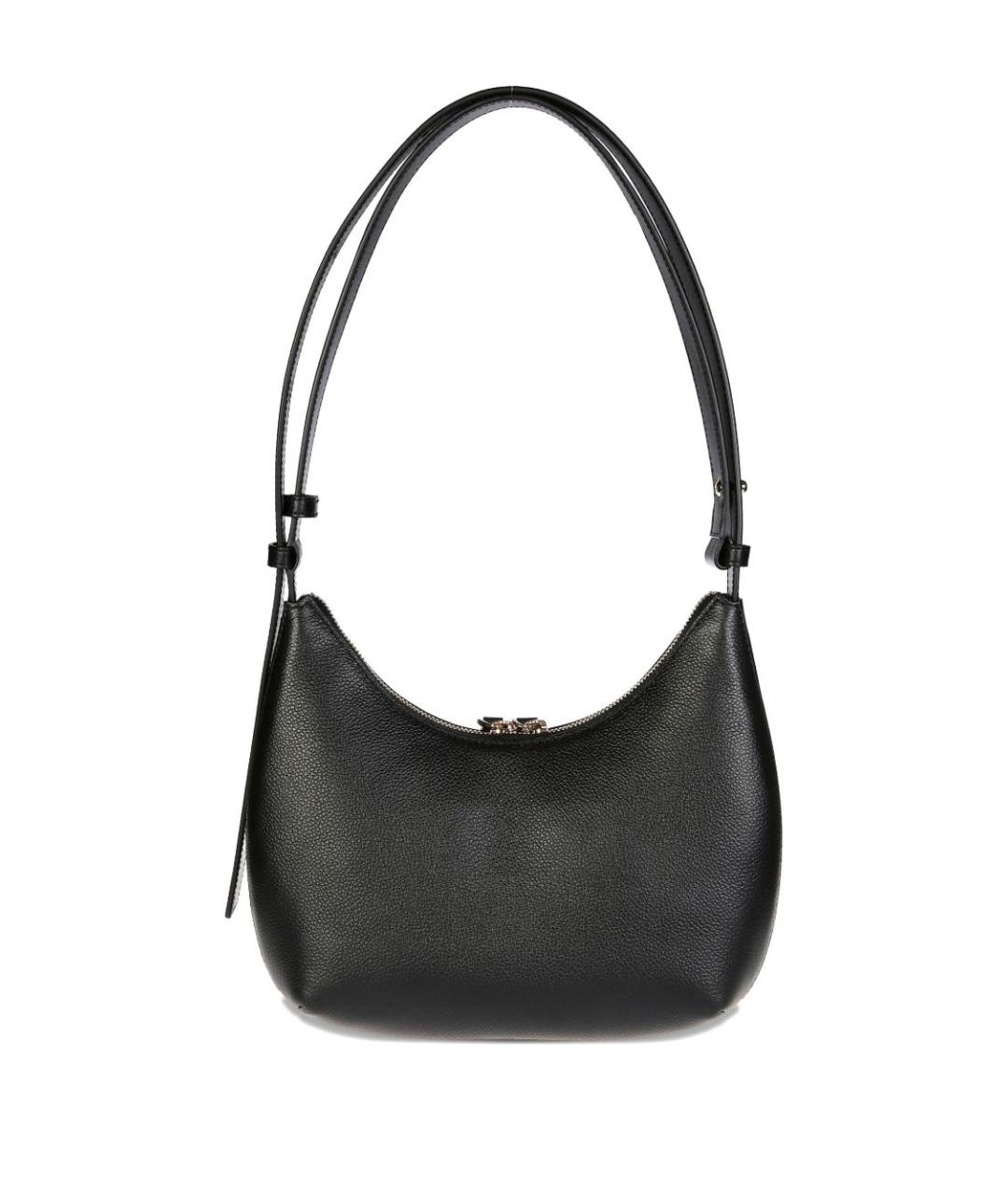 FURLA Черная кожаная сумка с короткими ручками, фото 4