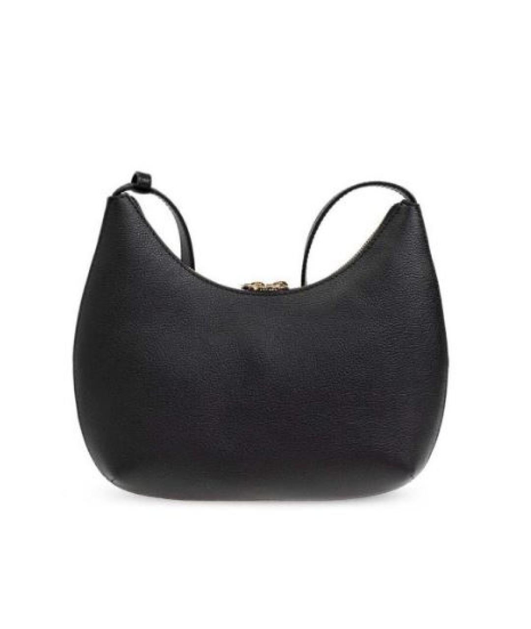 FURLA Черная кожаная сумка с короткими ручками, фото 2