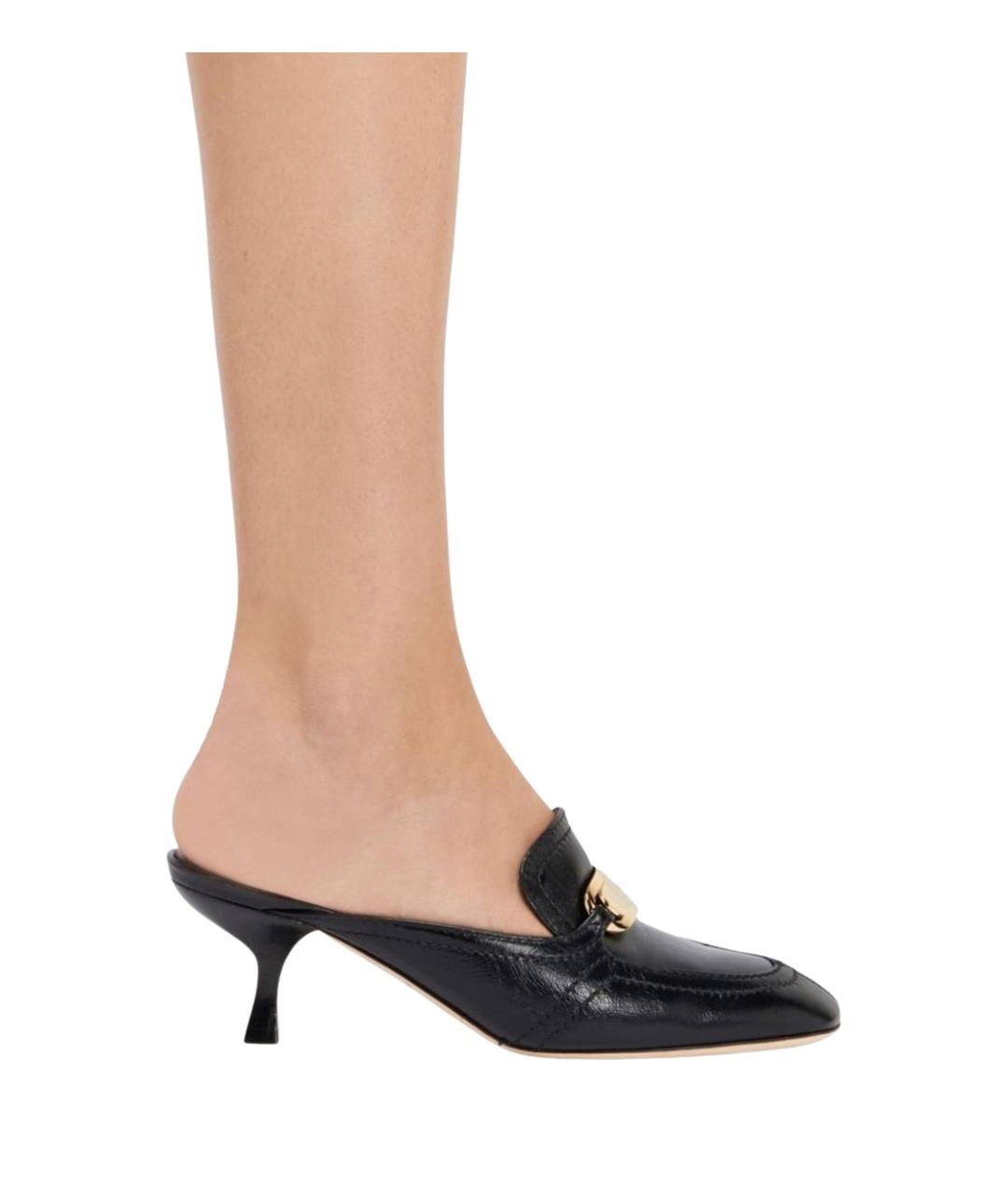 FERRAGAMO Черные кожаные туфли, фото 3