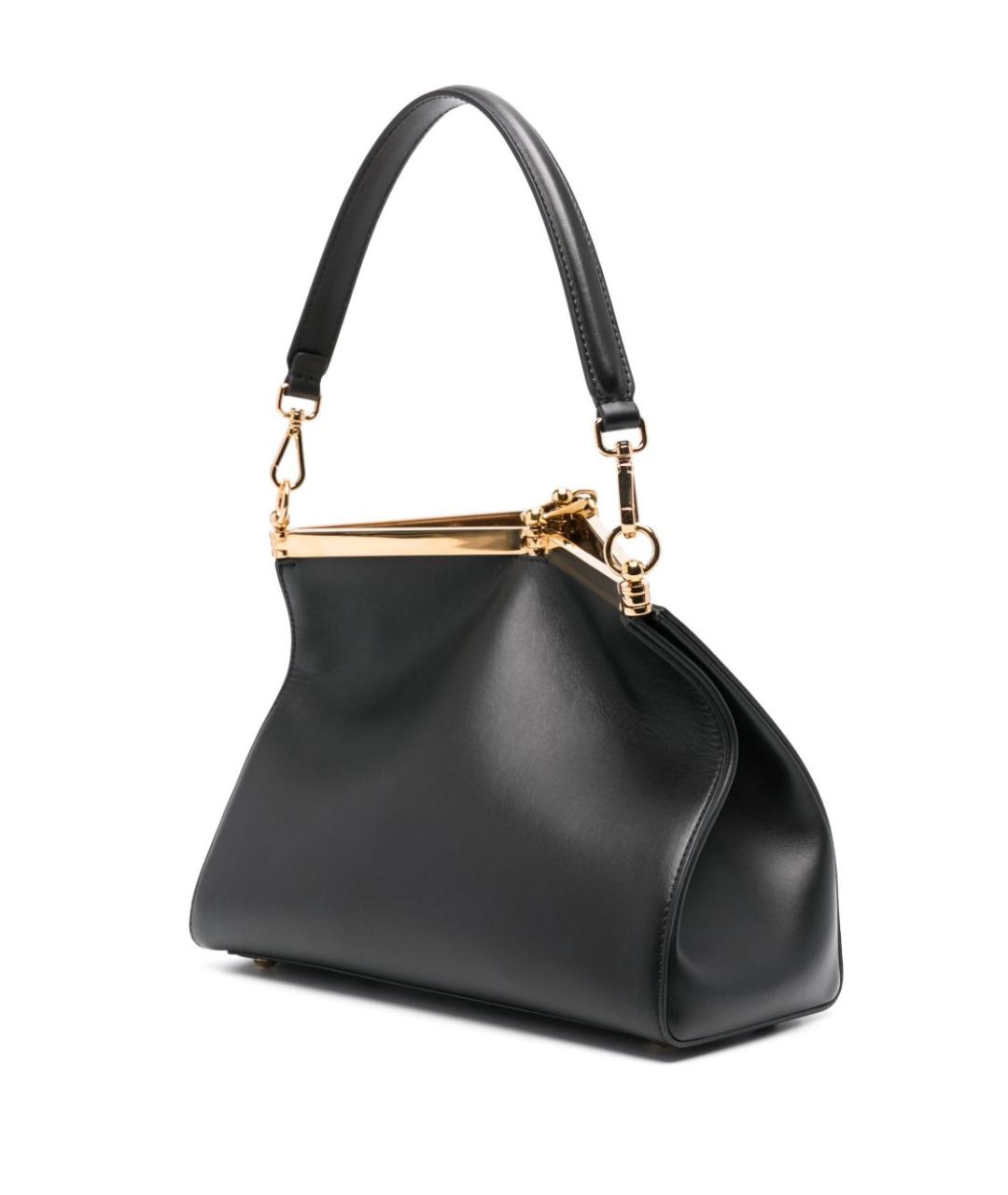 ETRO Черная кожаная сумка тоут, фото 5