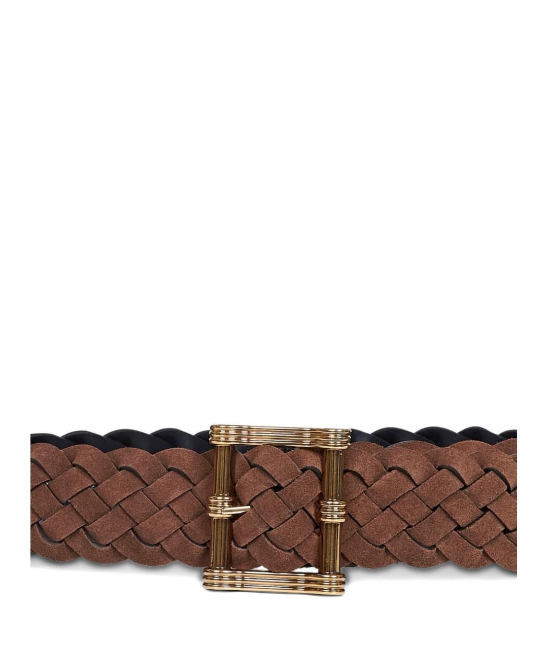 ETRO Коричневый замшевый ремень, фото 2