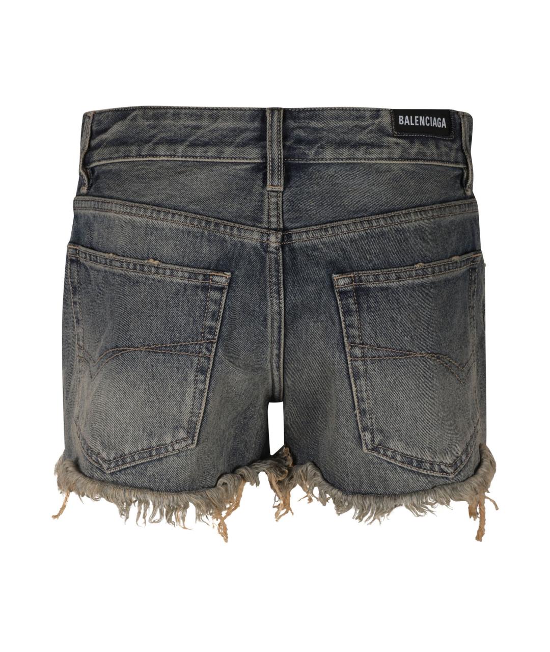 BALENCIAGA Синие прямые брюки, фото 2