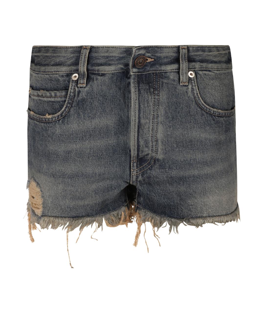 BALENCIAGA Синие прямые брюки, фото 1