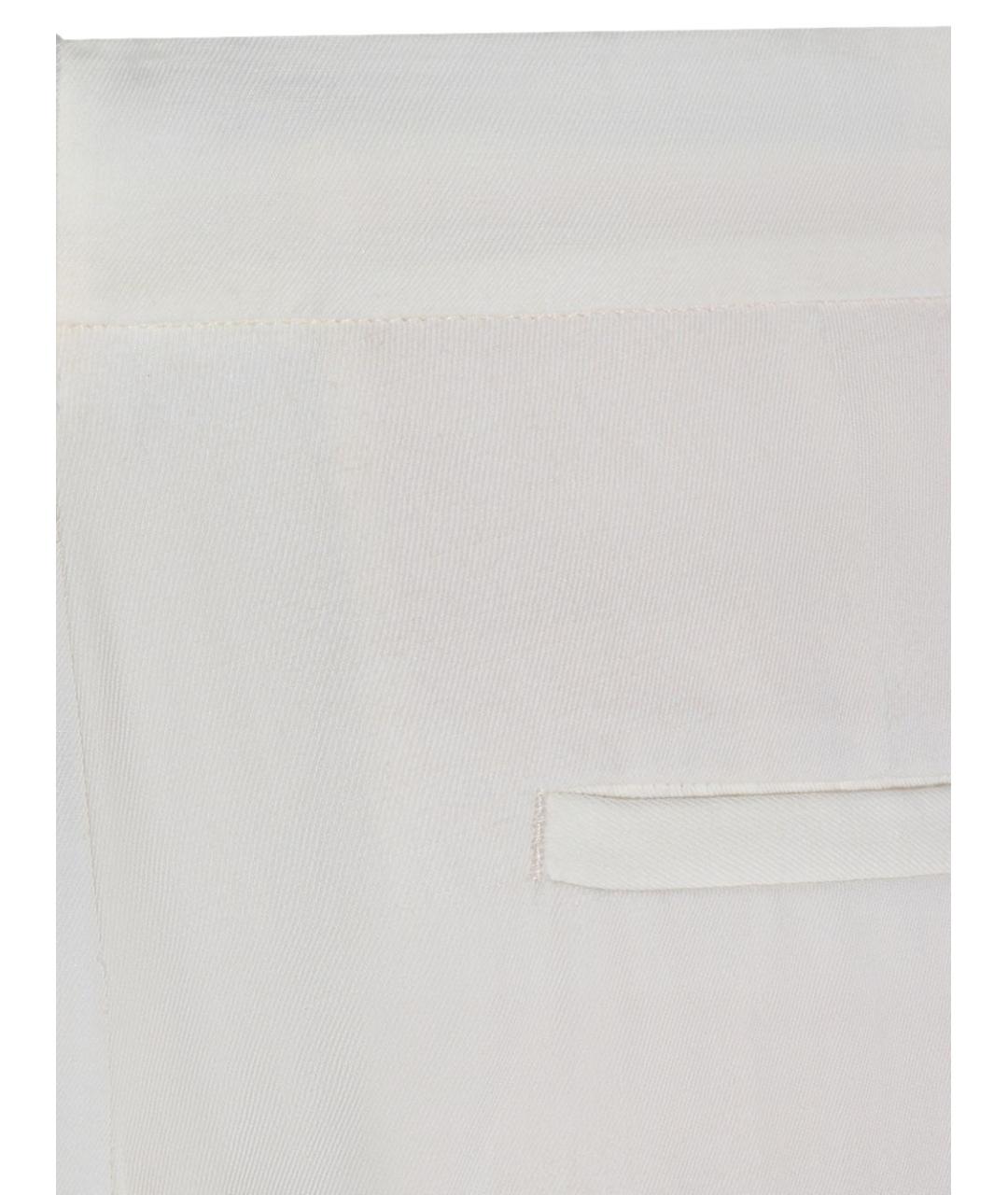 FABIANA FILIPPI Белые вискозные прямые брюки, фото 3