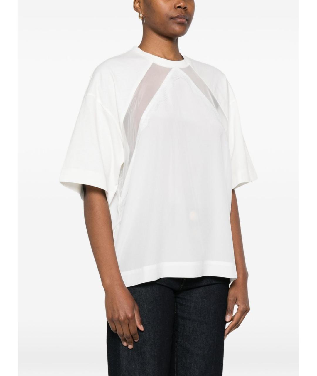 PINKO Белая хлопковая футболка, фото 4