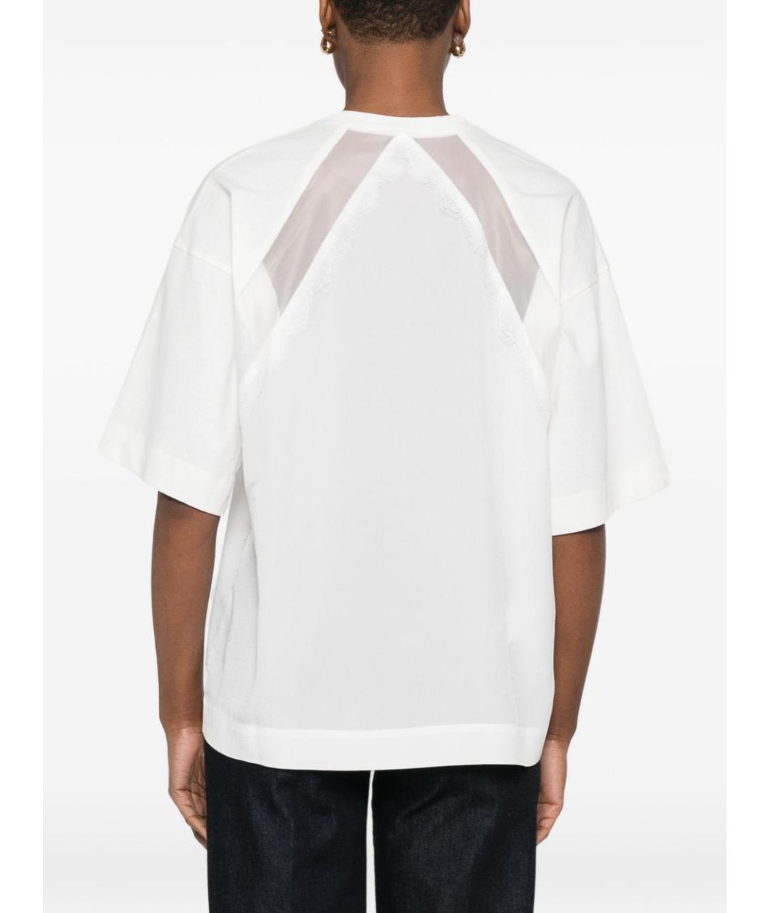 PINKO Белая хлопковая футболка, фото 5