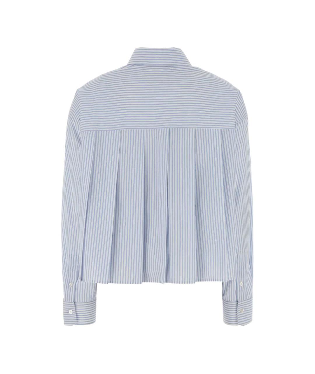 WEEKEND MAX MARA Голубая хлопковая рубашка, фото 2