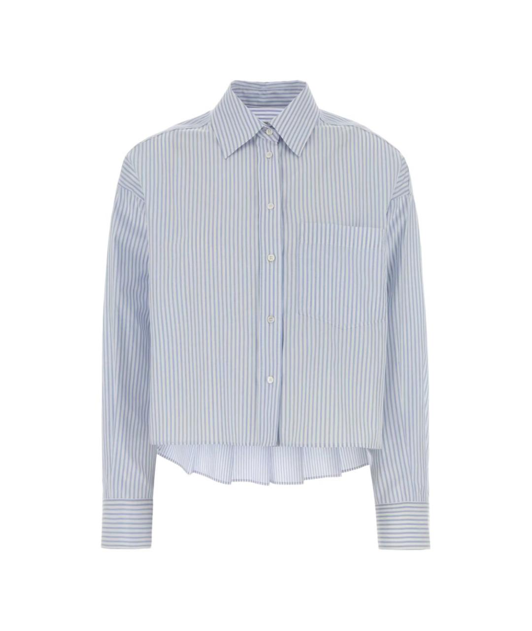 WEEKEND MAX MARA Голубая хлопковая рубашка, фото 1