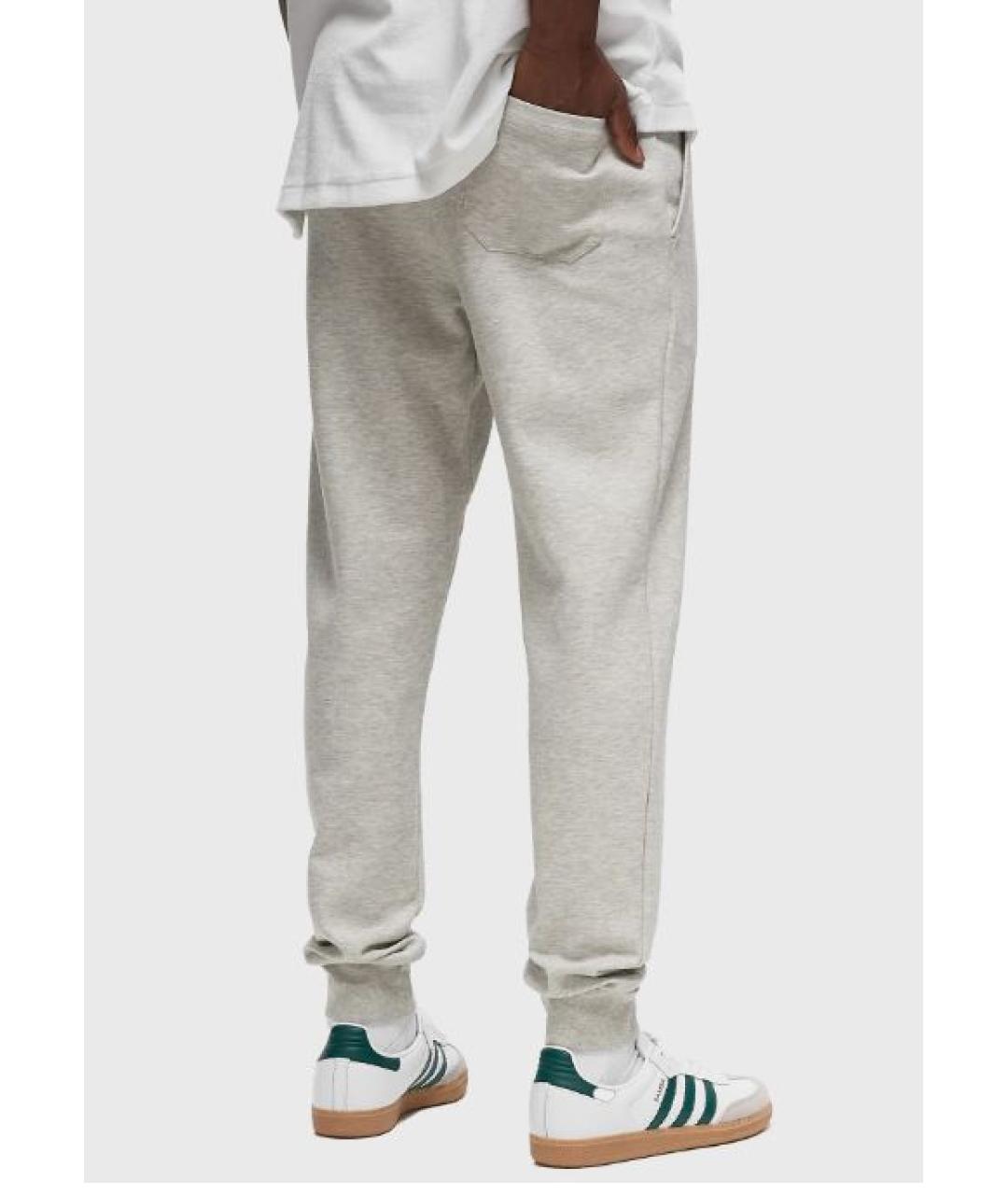 RALPH LAUREN Серые хлопковые повседневные брюки, фото 2