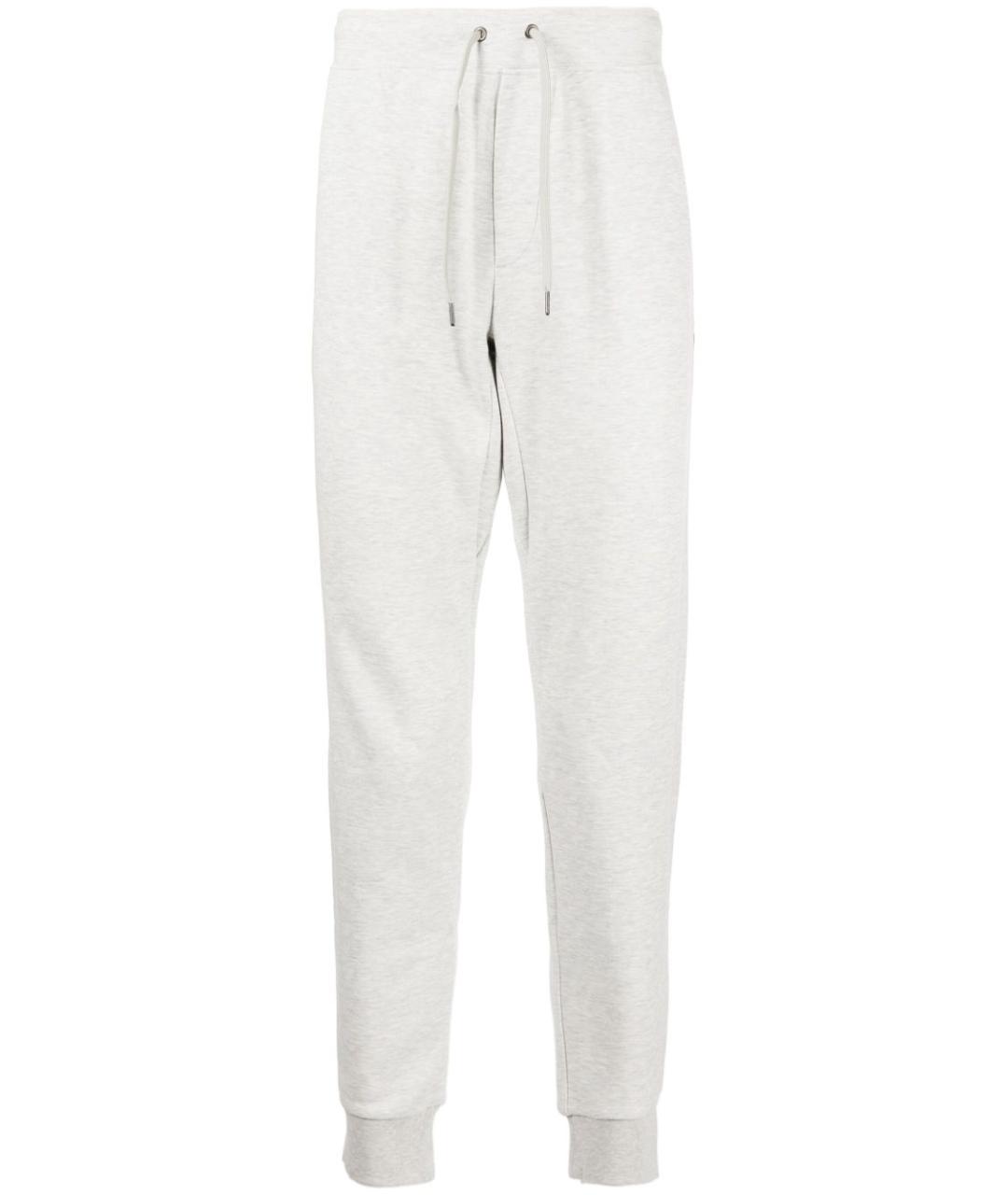 RALPH LAUREN Серые хлопковые повседневные брюки, фото 3