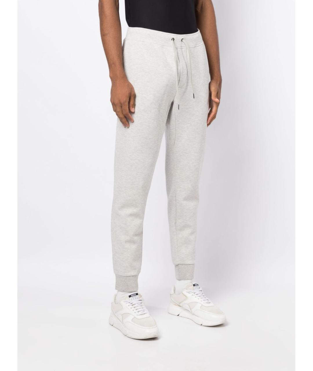 RALPH LAUREN Серые хлопковые повседневные брюки, фото 6