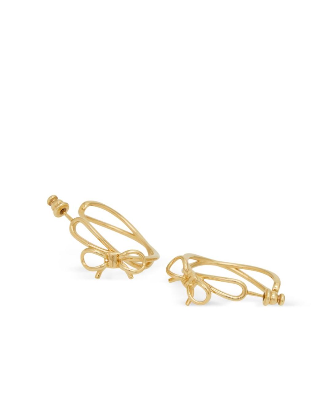 FERRAGAMO Золотые металлические серьги, фото 4