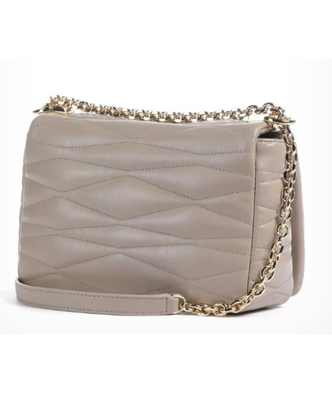 FURLA Бежевая кожаная сумка через плечо, фото 2